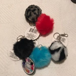 Girls Pom Key Chain! NWT!